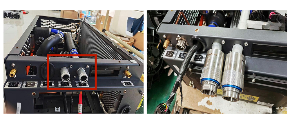 車用空調進出水管的快速密封連接 車用空調進出水管的快速密封連接