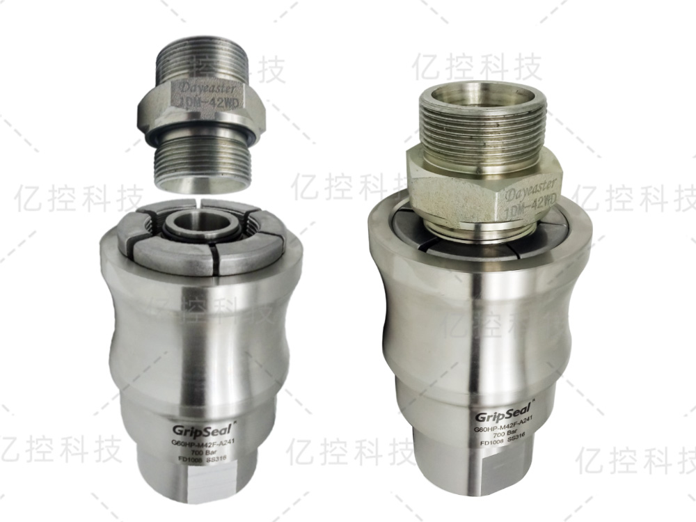 格雷希爾G60HP-M42F系列氣密測試快速密封連接器在大型液壓系統的應用分析