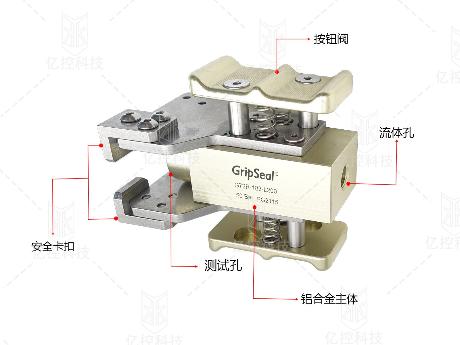 針對冷凝器/蒸發器未端管口快速封堵的格雷希爾GripsealG72R系列快速接頭