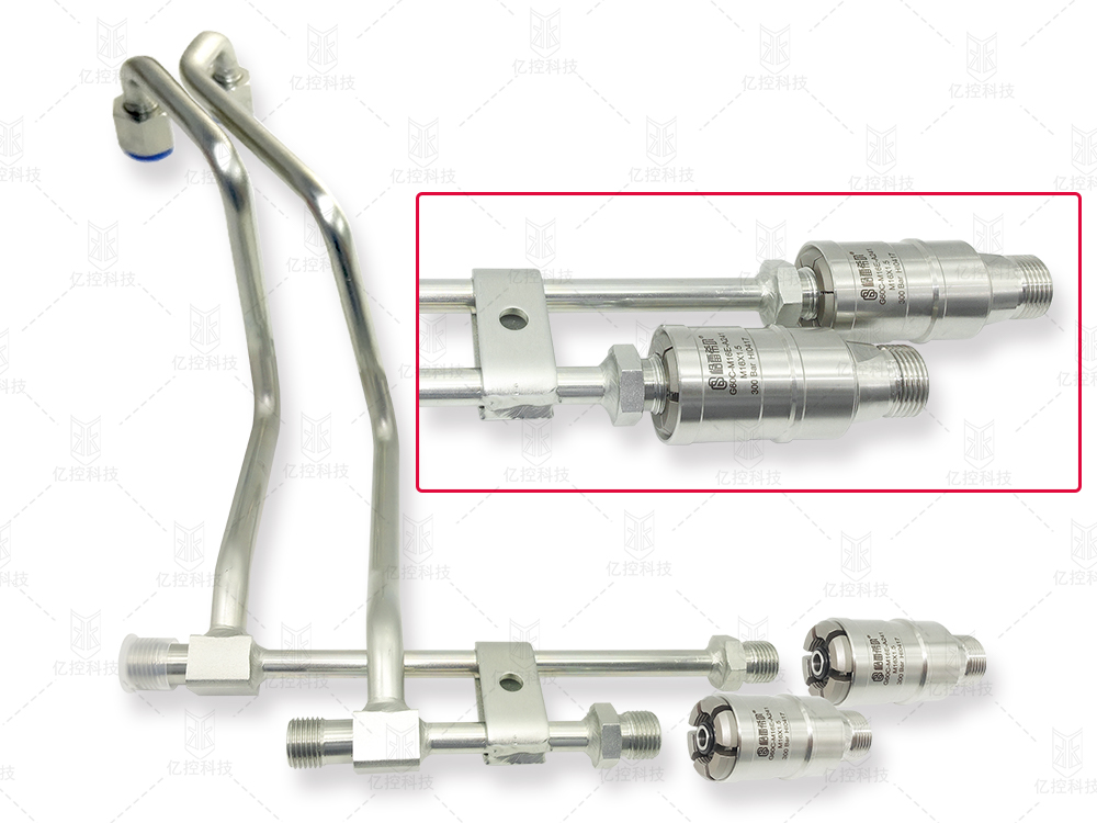 格雷希爾G60C快速接頭在高壓油管的耐壓測(cè)試 格雷希爾G60C快速接頭在高壓油管的耐壓測(cè)試